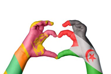 Sri Lanka Sahra Arap Demokratik Cumhuriyeti Kalbi, El hareketi kalp yapma, Kırpma Yolu