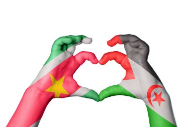 Surinam Sahrawi Arap Demokratik Cumhuriyeti Kalbi, El hareketi kalp yapma, Kırpma Yolu