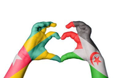 Togo Sahrawi Arap Demokratik Cumhuriyeti Kalbi, El hareketi kalp yapma, Kırpma Yolu