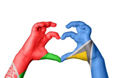 Belarus Saint Lucia Heart, El hareketi kalp yapma, Kırpma Yolu