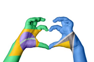 Brezilya Saint Lucia Heart, El hareketi kalp yapma, Kırpma Yolu