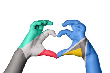 Kuveyt Saint Lucia Kalbi, El hareketi kalp yapma, Kırpma Yolu