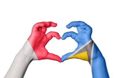 Malta Saint Lucia Heart, El hareketi kalp yapma, Kırpma Yolu