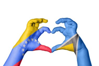 Venezuela Saint Lucia Heart, El hareketi kalp yapmak, Kırpma Yolu