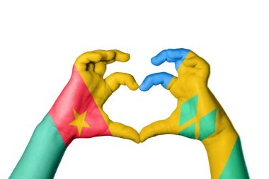 Kamerun Saint Vincent ve Grenadines Kalbi, El hareketi kalp yapma, Kırpma Yolu