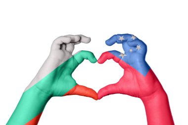 Bulgaristan Samoa Kalbi ve El hareketi kalp yaptı, Kırpma Yolu