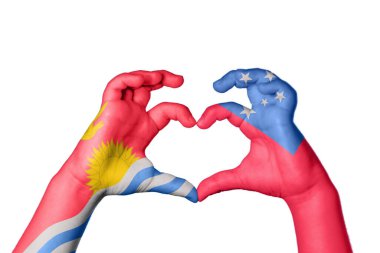 Kiribati Samoa Kalbi, El hareketi kalp yapmak, Kırpma Yolu