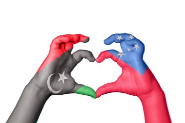 Libya Samoa Kalbi, El hareketi, kalp yapma, Kırpma Yolu