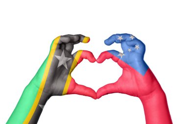 Saint Kitts ve Nevis Samoa Kalbi, El hareketi kalp yapma, Kırpma Yolu