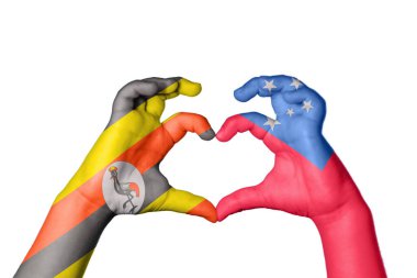 Uganda Samoa Kalbi, El hareketi kalp yapmak, Kırpma Yolu