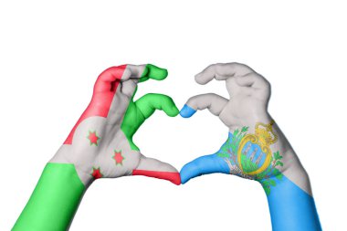 Burundi San Marino Kalbi, El hareketi kalp yapma, Kırpma Yolu