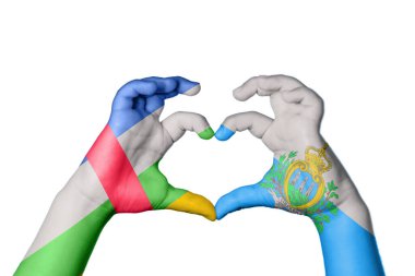 Orta Afrika Cumhuriyeti San Marino Kalbi, El hareketi kalp yapma, Kırpma Yolu