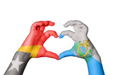 Doğu Timor San Marino Kalbi, El hareketi kalp yapma, Kırpma Yolu