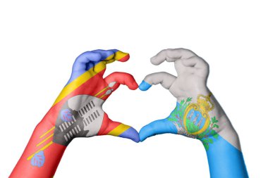 Eswatini San Marino Kalbi, El hareketi kalp yapma, Kırpma Yolu