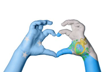 Mikronezya San Marino Kalbi, El hareketi kalp yapma, Kırpma Yolu