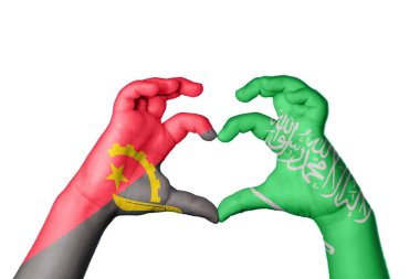 Angola Suudi Arabistan Kalbi, El hareketi kalp yapma, Kırpma Yolu