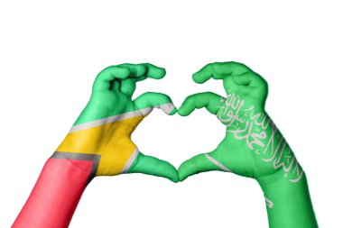 Guyana Suudi Arabistan Kalbi, El hareketi kalp yapma, Kırpma Yolu