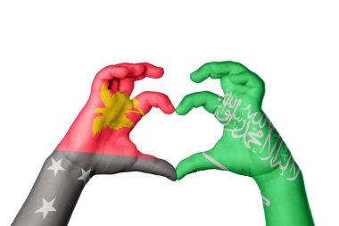 Papua Yeni Gine Suudi Arabistan Kalbi, El hareketi kalp yapma, Kırpma Yolu