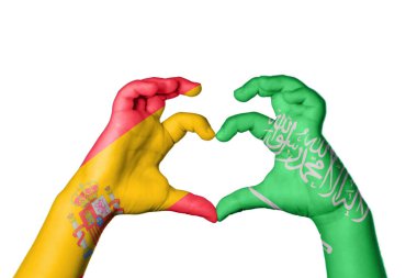 İspanya Suudi Arabistan Kalbi, El hareketi kalp yapma, Kırpma Yolu