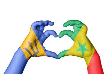 Barbados Senegal Heart, El hareketi kalp yapma, Kırpma Yolu