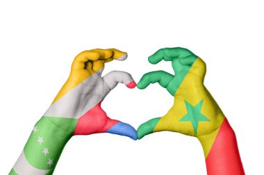 Comoros Senegal Heart, El hareketi kalp yapma, Kırpma Yolu
