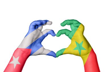 Küba Senegal Kalbi, El hareketi kalp yapma, Kırpma Yolu