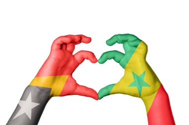 Doğu Timor Senegal Kalbi, El hareketi kalp yapma, Kırpma Yolu