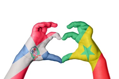 Dominik Cumhuriyeti Senegal Kalbi, El hareketi kalp yapma, Kırpma Yolu