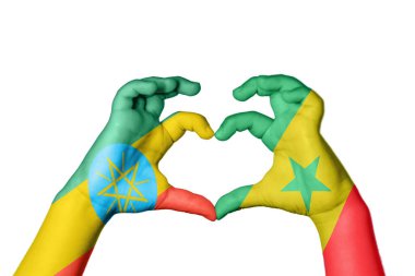 Etiyopya Senegal Kalbi, El hareketi kalp yapma, Kırpma Yolu