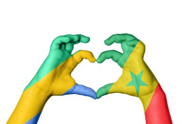 Gabon Senegal Kalp, El hareketi kalp yapma, Kırpma Yolu