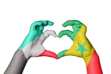 Kuveyt Senegal Kalbi, El hareketi kalp yapma, Kırpma Yolu