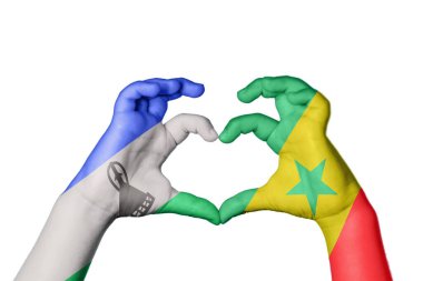 Lesotho Senegal Heart, El hareketi kalp yapmak, Kırpma Yolu