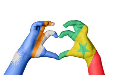 Marshall Adaları Senegal Kalp, El hareketi kalp yapma, Kırpma Yolu