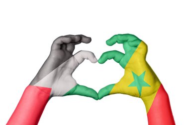 Filistin Senegal Kalbi, El hareketi kalp yapma, Kırpma Yolu