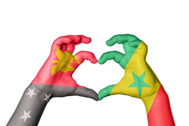 Papua Yeni Gine Senegal Kalbi, El hareketi kalp yapma, Kırpma Yolu