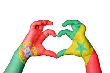 Portekiz Senegal Kalbi, El hareketi kalp yapma, Kırpma Yolu