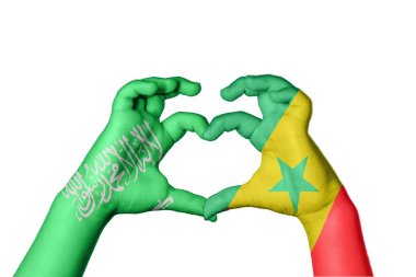 Suudi Arabistan Senegal Kalbi, El hareketi kalp yapma, Kırpma Yolu