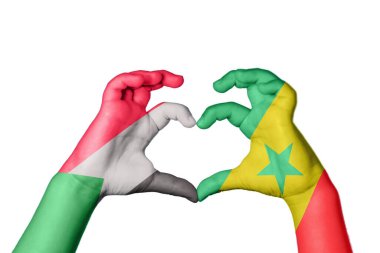 Sudan Senegal Kalp, El hareketi kalp yapma, Kırpma Yolu