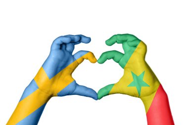 İsveç Senegal Kalbi, El hareketi kalp yapma, Kırpma Yolu