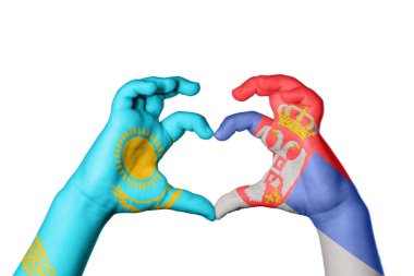 Kazakistan Sırbistan 'ın Kalbi, El hareketi, kalp yapma, Kırpma Yolu