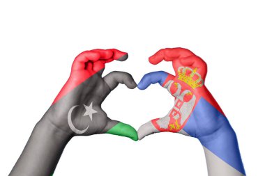 Libya Sırbistan Kalbi ve El hareketi kalp yaptı, Yol Kesme