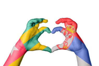 Togo Sırbistan Kalbi, El hareketi, kalp yapma, Kırpma Yolu