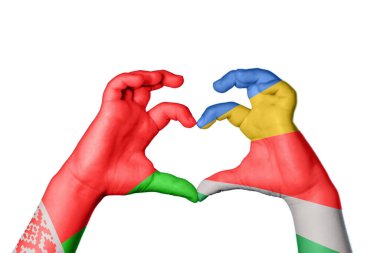 Belarus Seyşeller 'in Kalbi, El hareketi kalp yapma, Kırpma Yolu