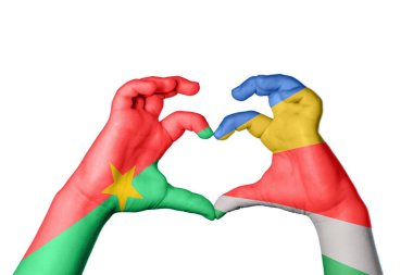 Burkina Faso Seyşeller 'in Kalbi, El hareketi kalp yapma, Kırpma Yolu