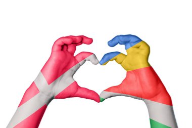 Danimarka Seyşeller 'in Kalbi, El hareketi kalp yapma, Kırpma Yolu