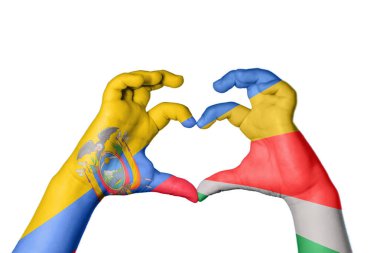 Ekvador Seyşeller 'in Kalbi, El hareketi kalp yapma, Kırpma Yolu