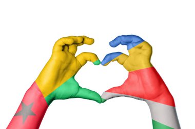 Gine Bissau Seyşeller 'in Kalbi, El hareketi kalp yapma, Kırpma Yolu