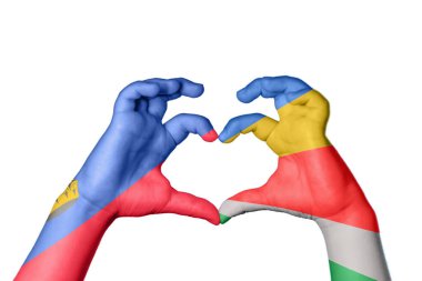 Lihtenştayn Seyşeller 'in Kalbi, El hareketi kalp yapma, Kırpma Yolu