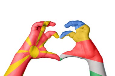 Kuzey Makedonya Seyşeller 'in Kalbi, El hareketi, kalp yapma, Kırpma Yolu