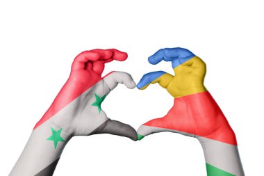 Suriye Seyşeller 'in Kalbi, El hareketi, kalp yapma, Kırpma Yolu